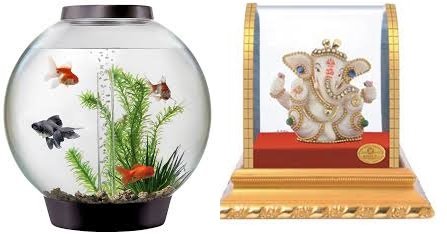 Appu ganesh Idols with Aquarium gifts gold fishes Hyderabad