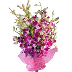Purple Orchids Flower Bunch delivery in Hyderabad