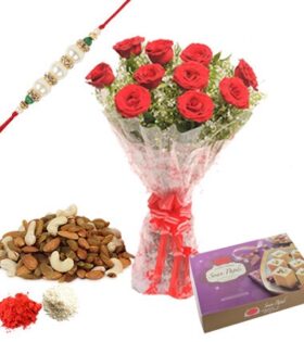 Rakhi,DryFruits,Sweets and Flowers