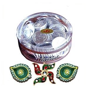 Silver Chacos N Diyas Send Gifts To Hyderabad From Usa India Same Day Delivery Online Birthday In
