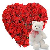 Teddy with Rosess