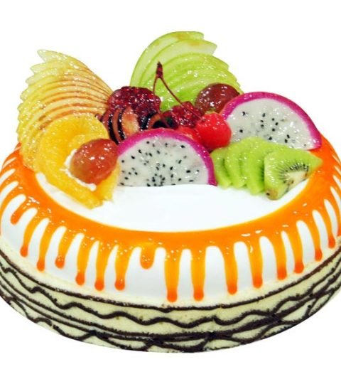 Best fruit decorated cake online delivery in Hyderabad