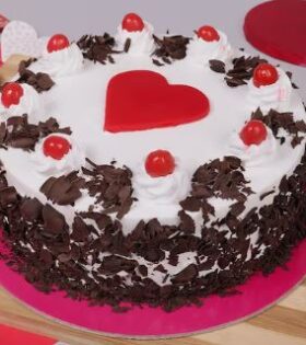 Choco  Block Forest cake Heart