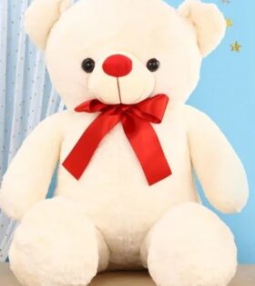 cream color teddy toy delivery hyderabad