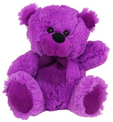 violet teddy bear