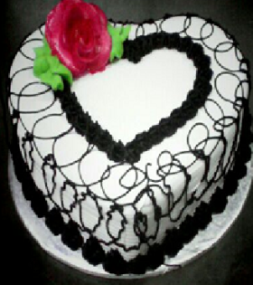 best cakes online Hyderabad heart shape