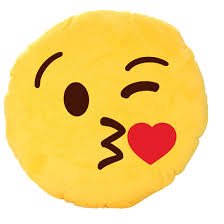 Kiss Smiley Throw Pillow Hyderabad