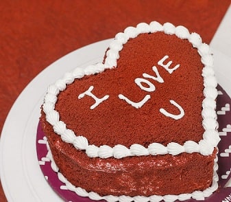 Heart Shape Red Velvet cake